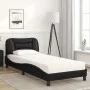 Bed with black synthetic leather mattress 80x200 cm by vidaXL, Beds and slatted bases - Ref: Foro24-3208682, Price: 264,87 €,...