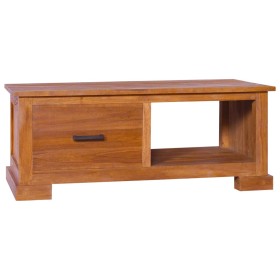 Mueble para TV de madera de teca maciza 90x50x37 cm