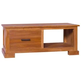 Mueble para TV de madera de teca maciza 90x50x37 cm de vidaXL, Muebles TV - Ref: Foro24-289082, Precio: 164,14 €, Descuento: %