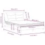 Bed with white synthetic leather mattress 120x200 cm by vidaXL, Beds and slatted bases - Ref: Foro24-3208711, Price: 391,53 €...