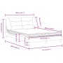 Bett mit weißer Kunstledermatratze 140x190 cm von vidaXL, Betten und Lattenroste - Ref: Foro24-3208718, Preis: 425,47 €, Raba...