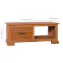 TV-Schrank aus massivem Teakholz, 90 x 50 x 37 cm von vidaXL, TV-Möbel - Ref: Foro24-289082, Preis: 166,30 €, Rabatt: %