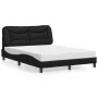 Cama con colchón cuero sintético negro 140x200 cm de vidaXL, Camas y somieres - Ref: Foro24-3208724, Precio: 426,43 €, Descue...