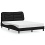 Cama con colchón cuero sintético negro 140x200 cm de vidaXL, Camas y somieres - Ref: Foro24-3208724, Precio: 434,14 €, Descue...