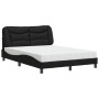 Cama con colchón cuero sintético negro 140x200 cm de vidaXL, Camas y somieres - Ref: Foro24-3208724, Precio: 434,14 €, Descue...