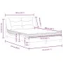 Bett mit brauner Kunstledermatratze 140x200 cm von vidaXL, Betten und Lattenroste - Ref: Foro24-3208726, Preis: 447,81 €, Rab...