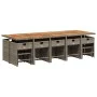 Garten-Essgruppe mit Kissen, 15-teilig, graues synthetisches Rattan von vidaXL, Gartensets - Ref: Foro24-3277945, Preis: 898,...