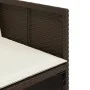 Set comedor para jardín 9 pzas y cojines ratán sintético marrón de vidaXL, Conjuntos de jardín - Ref: Foro24-3277964, Precio:...