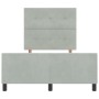 Estructura de cama Gris claro 120 x 190 cm Terciopelo