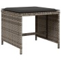Garten-Essgruppe mit Kissen, 15-teilig, graues synthetisches Rattan von vidaXL, Gartensets - Ref: Foro24-3277939, Preis: 817,...