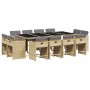 Garten-Essgruppe mit Kissen, 13-teilig, beiges synthetisches Rattan von vidaXL, Gartensets - Ref: Foro24-3277991, Preis: 763,...