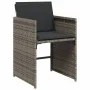 Garden dining set with cushions 13 pieces gray synthetic rattan by vidaXL, Garden sets - Ref: Foro24-3277993, Price: 942,00 €...