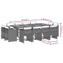 Garten-Essgruppe mit Kissen, 13-teilig, graues synthetisches Rattan von vidaXL, Gartensets - Ref: Foro24-3277993, Preis: 786,...