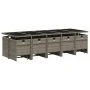 Garten-Essgruppe mit Kissen, 15-teilig, graues synthetisches Rattan von vidaXL, Gartensets - Ref: Foro24-3277759, Preis: 989,...
