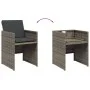 Garden dining set with cushions 15 pieces gray synthetic rattan by vidaXL, Garden sets - Ref: Foro24-3277765, Price: 1,00 €, ...
