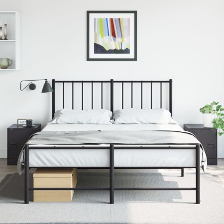 Mesitas de noche 2 unidades acero negro 34,5x39x44 cm de vidaXL, Mesitas de noche - Ref: Foro24-841608, Precio: 67,30 €, Desc...