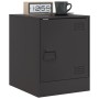 Mesitas de noche 2 unidades acero negro 34,5x39x44 cm de vidaXL, Mesitas de noche - Ref: Foro24-841608, Precio: 67,30 €, Desc...