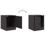 Mesitas de noche 2 unidades acero negro 34,5x39x44 cm de vidaXL, Mesitas de noche - Ref: Foro24-841608, Precio: 67,30 €, Desc...