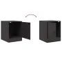 Mesitas de noche 2 unidades acero negro 34,5x39x44 cm de vidaXL, Mesitas de noche - Ref: Foro24-841608, Precio: 66,49 €, Desc...