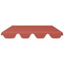 Dosel de repuesto columpio jardín terracota 150/130x105/70 cm