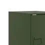 Mesita de noche acero verde oliva 34,5x39x44 cm de vidaXL, Mesitas de noche - Ref: Foro24-841615, Precio: 53,70 €, Descuento: %