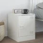 White steel nightstand 34.5x39x44 cm by vidaXL, Nightstands - Ref: Foro24-841617, Price: 42,70 €, Discount: %