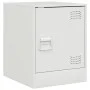 White steel nightstand 34.5x39x44 cm by vidaXL, Nightstands - Ref: Foro24-841617, Price: 42,70 €, Discount: %