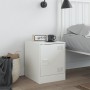 Mesita de noche acero blanco 34,5x39x44 cm de vidaXL, Mesitas de noche - Ref: Foro24-841617, Precio: 43,15 €, Descuento: %