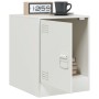 Nachttisch aus weißem Stahl, 34,5 x 39 x 44 cm von vidaXL, Nachttische - Ref: Foro24-841617, Preis: 43,15 €, Rabatt: %