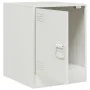 White steel nightstand 34.5x39x44 cm by vidaXL, Nightstands - Ref: Foro24-841617, Price: 42,70 €, Discount: %