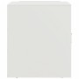 Nachttisch aus weißem Stahl, 34,5 x 39 x 44 cm von vidaXL, Nachttische - Ref: Foro24-841617, Preis: 43,15 €, Rabatt: %