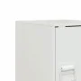 Mesita de noche acero blanco 34,5x39x44 cm de vidaXL, Mesitas de noche - Ref: Foro24-841617, Precio: 42,69 €, Descuento: %