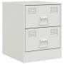 Nachttisch aus weißem Stahl, 34,5 x 39 x 44 cm von vidaXL, Nachttische - Ref: Foro24-841629, Preis: 53,92 €, Rabatt: %