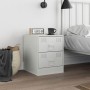 Nachttisch aus weißem Stahl, 34,5 x 39 x 44 cm von vidaXL, Nachttische - Ref: Foro24-841629, Preis: 53,92 €, Rabatt: %