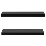 Floating wall shelves 2 units black 80x20x3.8 cm by vidaXL, Shelves and shelves - Ref: Foro24-288202, Price: 61,71 €, Discoun...