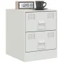 Nachttisch aus weißem Stahl, 34,5 x 39 x 44 cm von vidaXL, Nachttische - Ref: Foro24-841629, Preis: 53,40 €, Rabatt: %