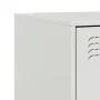 Nachttisch aus weißem Stahl, 34,5 x 39 x 44 cm von vidaXL, Nachttische - Ref: Foro24-841629, Preis: 53,40 €, Rabatt: %