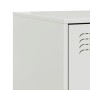Nachttisch aus weißem Stahl, 34,5 x 39 x 44 cm von vidaXL, Nachttische - Ref: Foro24-841629, Preis: 53,92 €, Rabatt: %