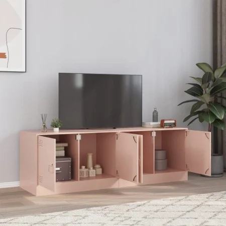TV-Möbel 2 Einheiten rosa Stahl 67x39x44 cm von vidaXL, TV-Möbel - Ref: Foro24-841634, Preis: 108,09 €, Rabatt: %