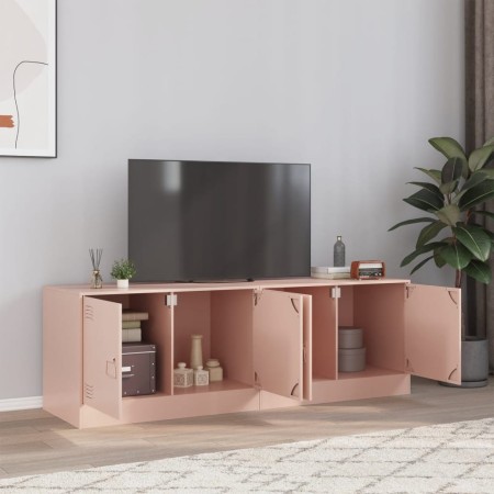 TV-Möbel 2 Einheiten rosa Stahl 67x39x44 cm von vidaXL, TV-Möbel - Ref: Foro24-841634, Preis: 109,14 €, Rabatt: %