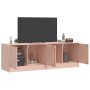 Muebles para TV 2 unidades acero rosa 67x39x44 cm de vidaXL, Muebles TV - Ref: Foro24-841634, Precio: 109,08 €, Descuento: %
