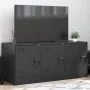 Black steel TV cabinet 99x39x44 cm by vidaXL, TV Furniture - Ref: Foro24-841643, Price: 87,85 €, Discount: %