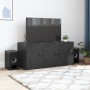 Mueble para TV de acero negro 99x39x44 cm de vidaXL, Muebles TV - Ref: Foro24-841643, Precio: 92,09 €, Descuento: %