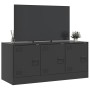 TV-Schrank aus schwarzem Stahl, 99 x 39 x 44 cm von vidaXL, TV-Möbel - Ref: Foro24-841643, Preis: 89,49 €, Rabatt: %