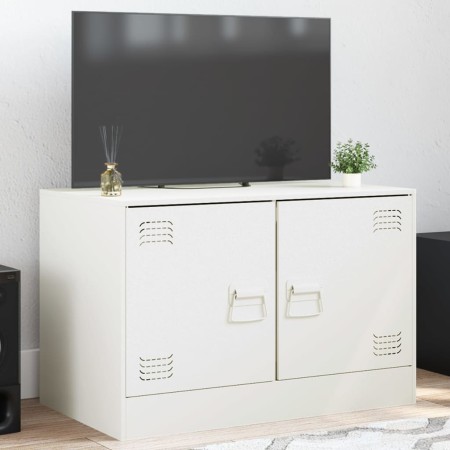 TV-Schrank aus weißem Stahl, 67 x 39 x 44 cm von vidaXL, TV-Möbel - Ref: Foro24-841641, Preis: 60,96 €, Rabatt: %