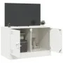 Mueble para TV de acero blanco 67x39x44 cm de vidaXL, Muebles TV - Ref: Foro24-841641, Precio: 60,37 €, Descuento: %