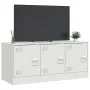 White steel TV cabinet 99x39x44 cm by vidaXL, TV Furniture - Ref: Foro24-841648, Price: 64,34 €, Discount: %