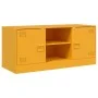 Mustard yellow steel TV cabinet 99x39x44 cm by vidaXL, TV Furniture - Ref: Foro24-841688, Price: 78,37 €, Discount: %