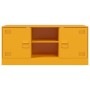 Mueble para TV de acero amarillo mostaza 99x39x44 cm de vidaXL, Muebles TV - Ref: Foro24-841688, Precio: 93,18 €, Descuento: %