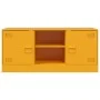 Mueble para TV de acero amarillo mostaza 99x39x44 cm de vidaXL, Muebles TV - Ref: Foro24-841688, Precio: 93,23 €, Descuento: %